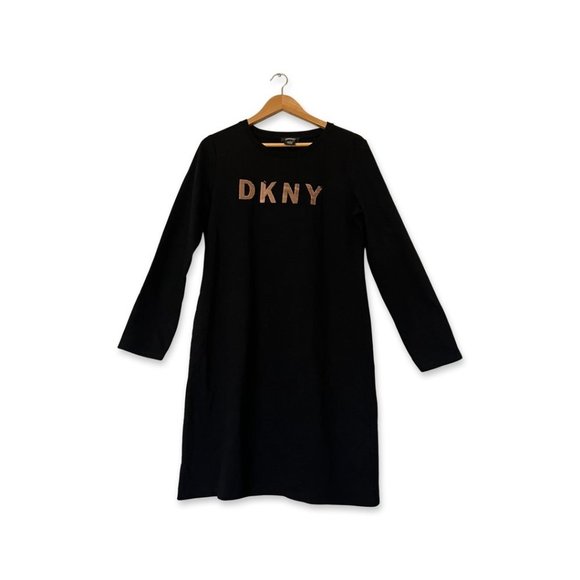 𝅺Heathered Sequin Logo Long Sleeve Dress - Picture 3 of 3